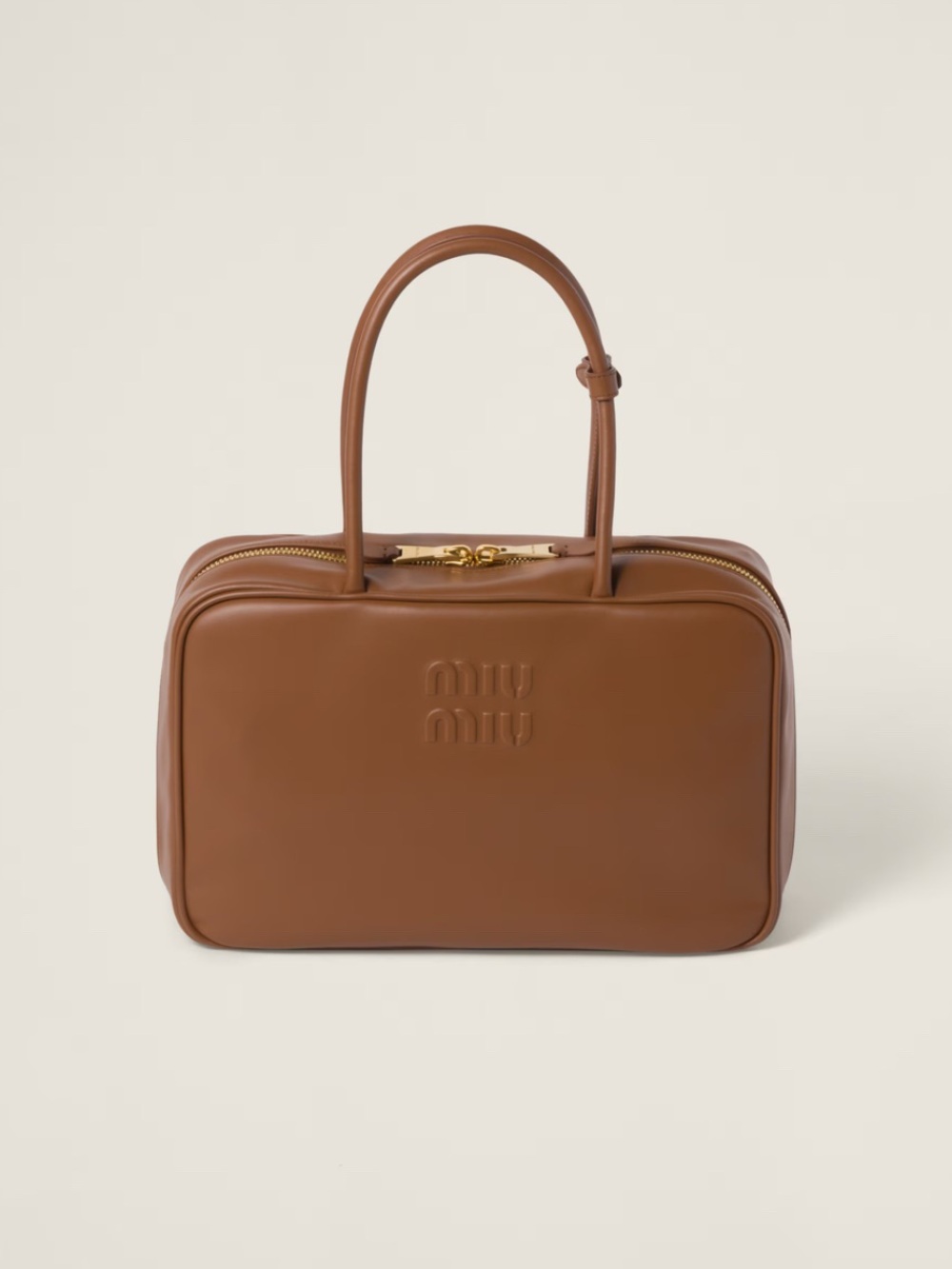 Miu Miu Beau leather bag - cognac large NWT